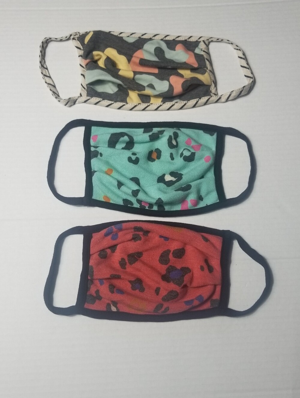 NWOT THREE ANIMAL PRINT WOMEN'S FACE MASKS